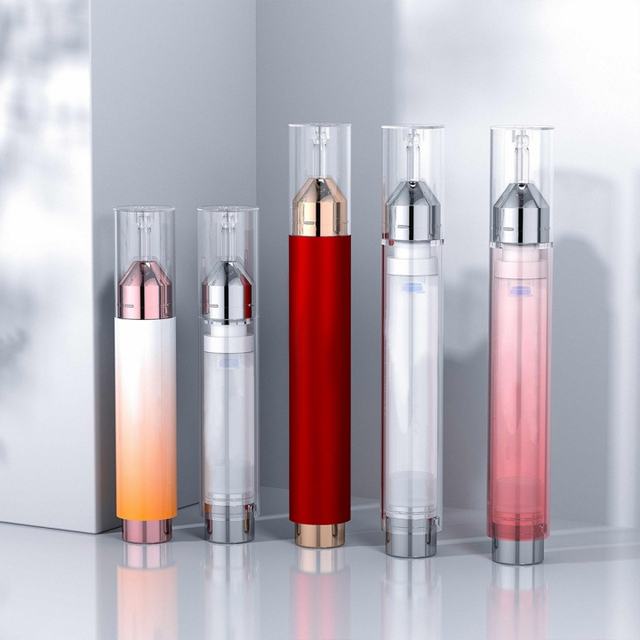 Custom Logo 10ml Luxury Cosmetic Skincare Packaging Plastic Cosmetic Syringe Bottle with Dropper