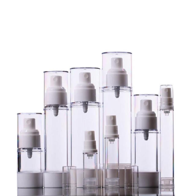 100ml 200ml 250ml 300ml 500ml Round for Amber Black White PET Plastic Airless Pump Mist Spray Bottle Cosmetic Packaging Toner