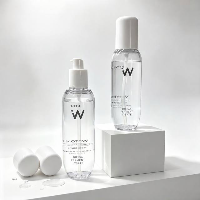 50ml PETG Empty Cosmetic Pump Bottle Plastic Serum Bottle with White Pump and Cap Custom Logo OEM ODM Wholesale