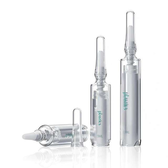 Eye Serum Essence Silicone Applicator 5ml 10ml Cosmetic Ampoule Skincare Bottle with Press Dropper Plastic Bottles for Massage