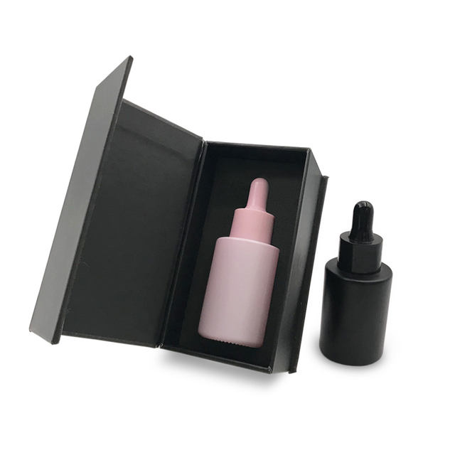 Luxury Cosmetic Packaging 1oz 2oz 20ml 30ml 50ml 100ml Hair Beard Essential Oil Glass Serum Dropper Bottle With Package Box