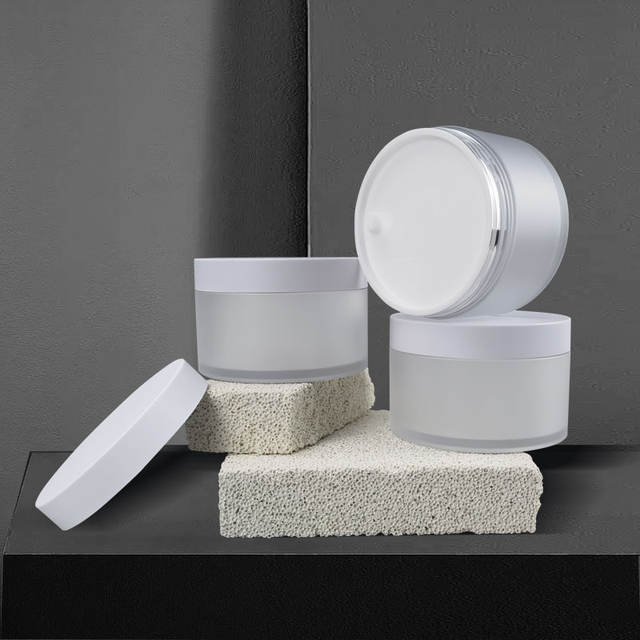 Empty 30ml 50ml 100ml 200ml 250ml 500ml Wide Mouth Cosmetic PET Plastic Frosted Spray Coating Facial Cream Sugar Scrub Jar