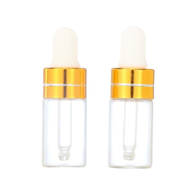 Wholesale 1ml 2ml 3ml 5ml Essential Oil Screw Glass Dropper Bottle Pipette Dropper with Pipette