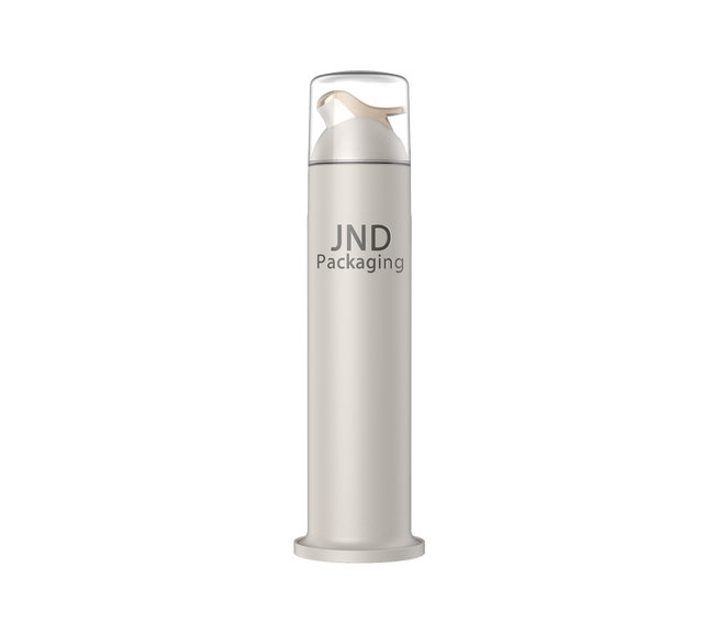 Airless Pump Container for High Viscosity Cream Paste All Plastic Dispenser Complete Cosmetic Packaging Set