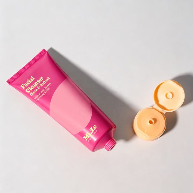 High Quality Bulk Customize Cosmetic Squeeze Tube PCR Various Material Options Silkscreen Printing Face Wash Cream Tube