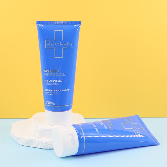 Custom Cosmetic Squeeze Tube 200ml Blue Cosmetic Packaging Tube Hand Cream Facial Cleanser Plastic Packaging Cosmetic Tube