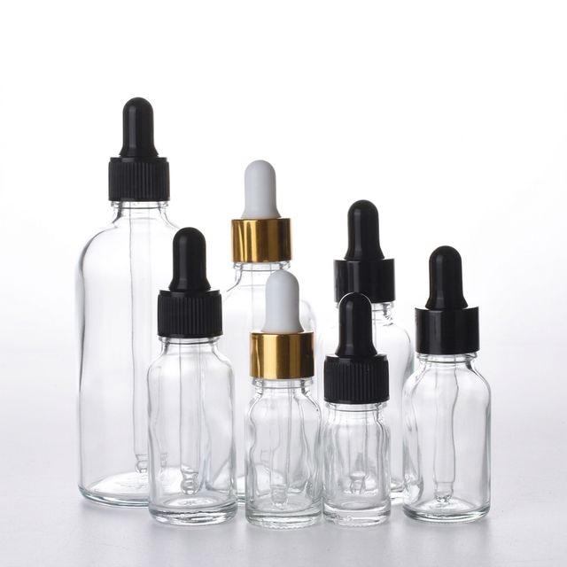 Transparent 5ml Glass Dropper Essential Oil Bottle 5ml Dropper Bottle 10ml for Hair Oil Product