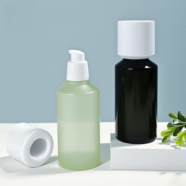Matte Frosted PETG Cosmetic Pump Bottles Empty Refillable Press Pump Containers for Lotion Serum Toner Cosmetic Packaging