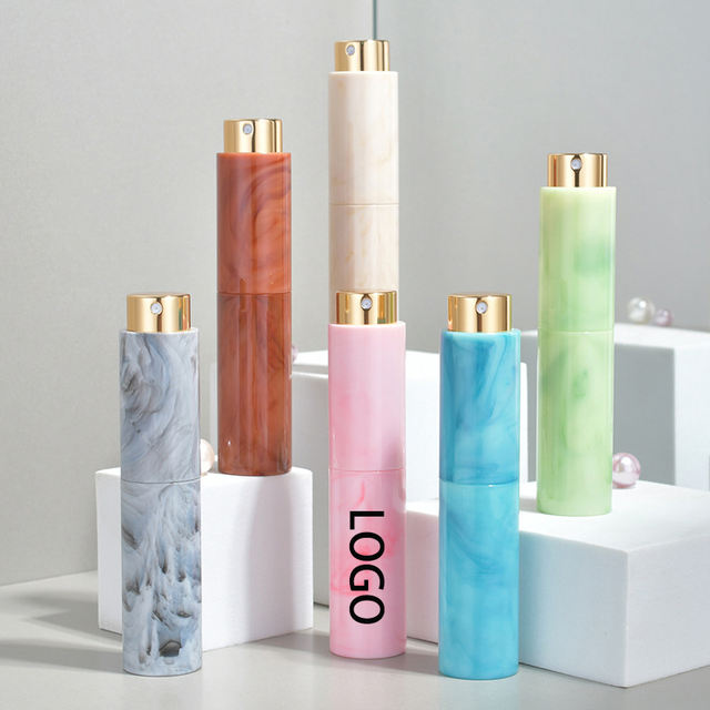 Custom Perfume Bottle Premium 10ml Glass Inner Bottle Refillable Twist Open ABS Cosmetic Container