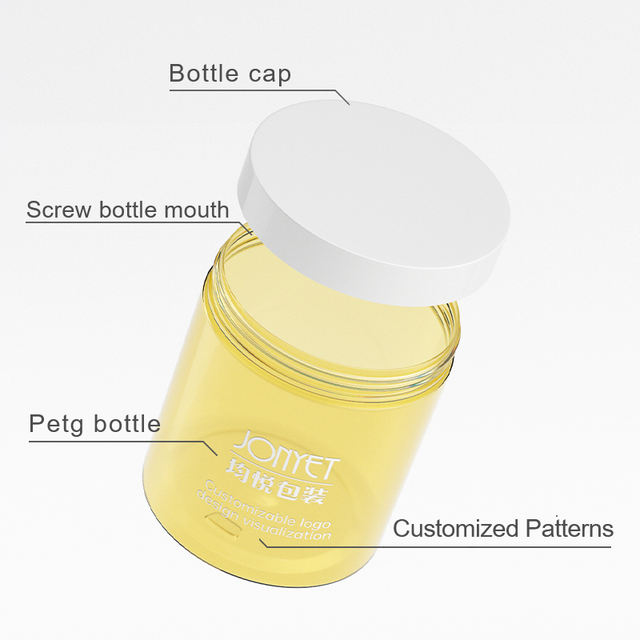 Multiple-Capacity Cosmetic PET Jar Packaging with Screw Top for Skin Care Neck Cream & Mask Jars Custom Logo 50g Available