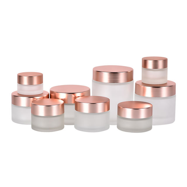 10g Luxury Matte Glass Cosmetic Cream Jar Luxury Empty Eye Cream Jar Capacity Available Custom Logo Glass Cream Jar