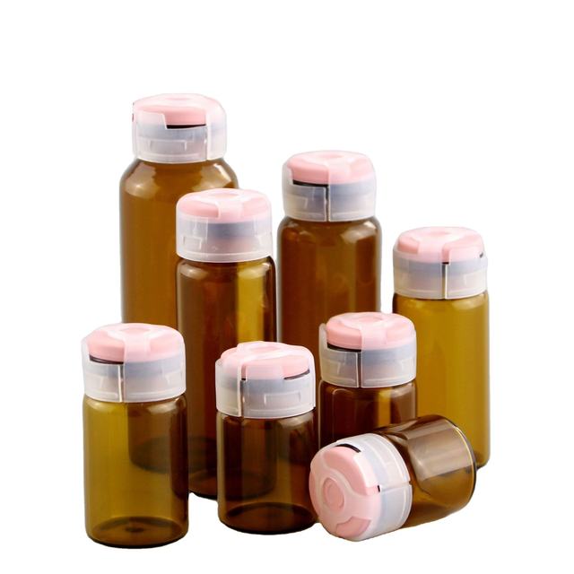 Freeze-dried Powder Sample Bottles Separate Ampoules Glass Bottle Skincare Cosmetic Glass Packaging Vial Container Glass Bottle