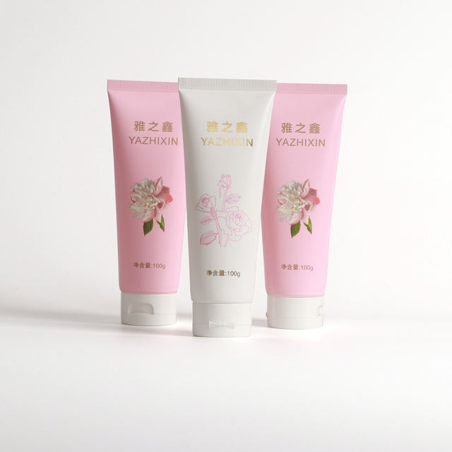 Cosmetic Squeeze Plastic 100ml Face Wash Packaging Tube with Flip Top Cap