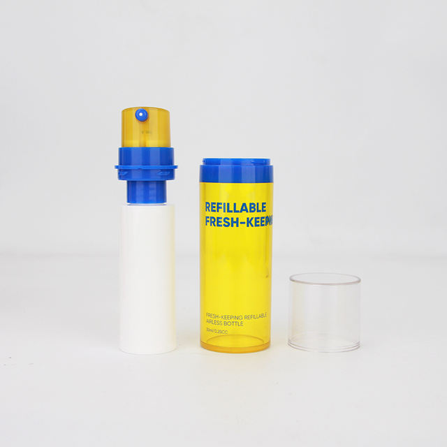 50ml Airless Plastic Pump Bottle PETG Vacuum Fresh-keeping Bottle For Cosmetic Serum & Skin Care Packaging