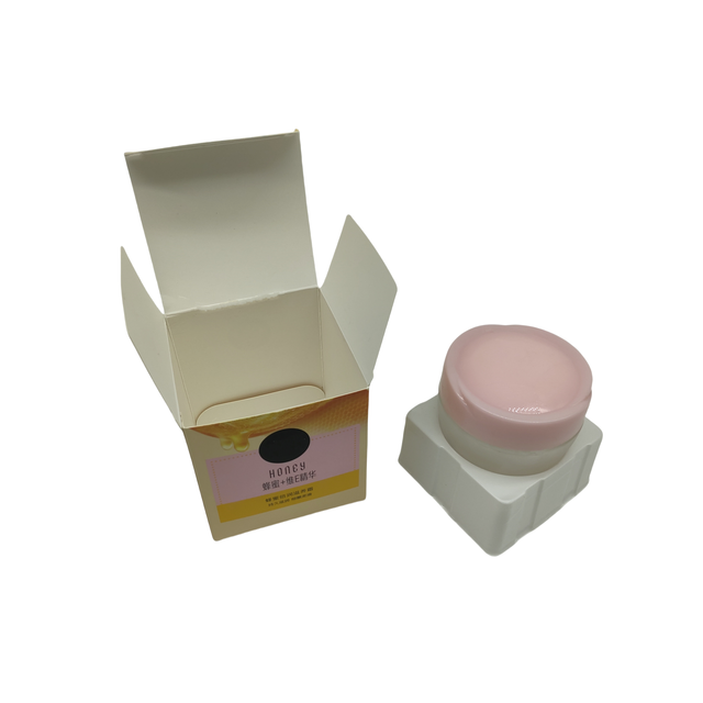 Custom Logo Cream Skincare Cosmetics Packaging White Blister Tray with Embossing and Matt Lamination for Face Cream