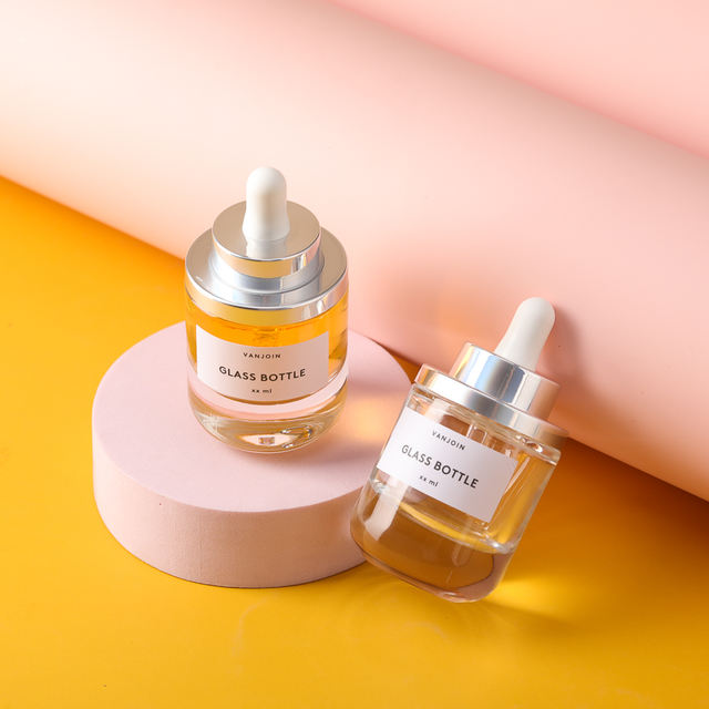30ml Empty Glass Dropper Bottle Essential Hair Oil Bottles Facial Serum for Skin Care Use
