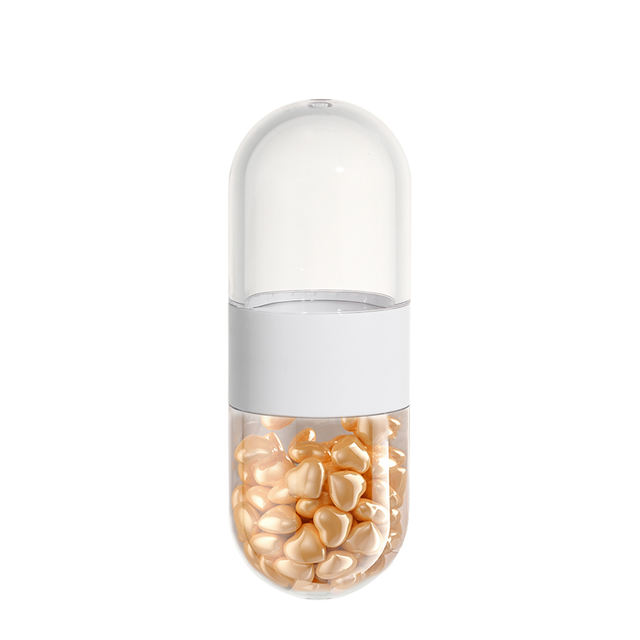 Round PET Capsule Container for Shampoo Lotion Skin Care Serum & Face Mask 100ml Capacity Cosmetic Packaging