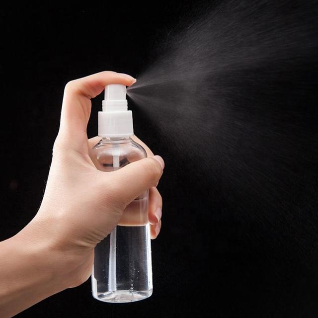 100ml PET Plastic Toner Sanitizer Moisturizing Sprayer Bottle for Facial Cleanser with Frost Surface Handling