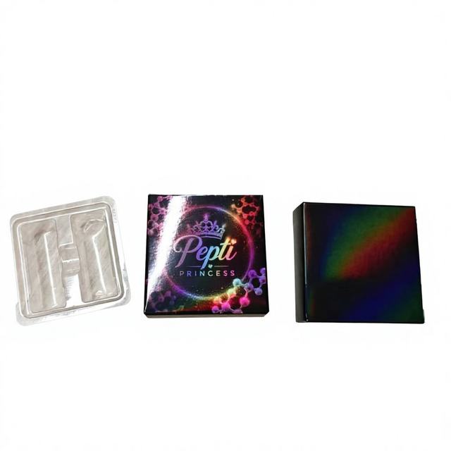 Custom Vial Box Paperboard Packaging with Clear Blister Tray for Cosmetic Serum Bottles Custom Logo Printing Wholesale