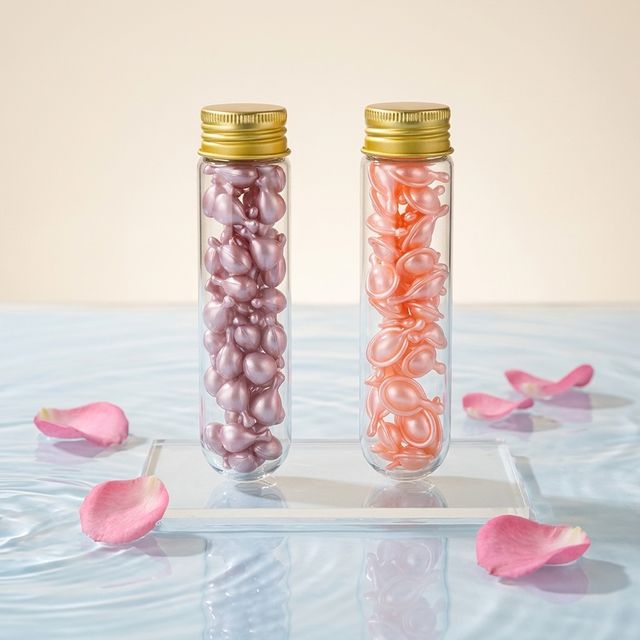 Custom OEM clear Plastic Tube Pet Preform Screw Cover Plastic Professional Face Oil Capsule Packaging Bottles With Aluminum Cap