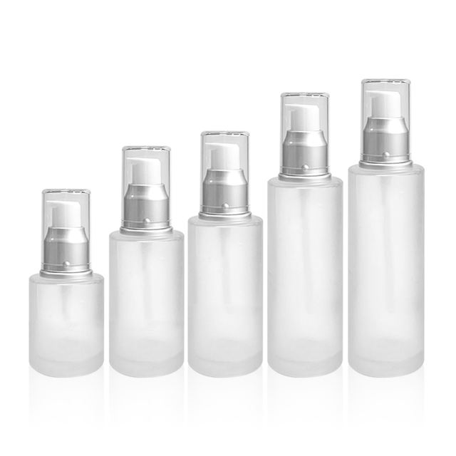 Glass Cosmetic Airless Pump Bottles for Skincare for Skin Care Cream and Serum