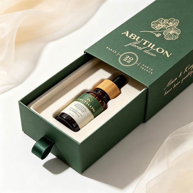 UV Blocking Amber Glass Serum Bottle 20ml 30ml Measuring Dropper Herbal Oil Vitamin Essence Acne Care Cosmetic Bottle With Box