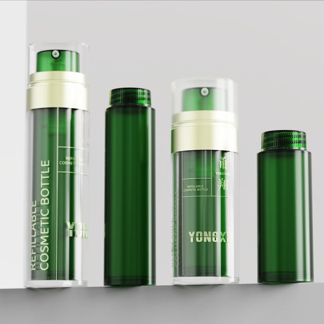 Customized High Quality 30ml/50ml PETG Plastic Bottle with Press Pump Cap for Skin Care Serum Lotion Creams Face Masks Perfumes