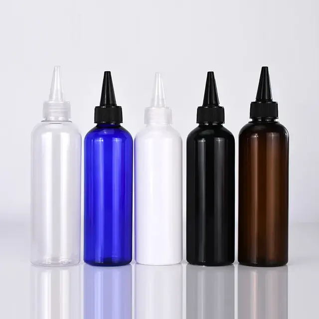 Bpa Free 4oz & 8oz Plastic Bottles Lux Dye Hair Oil Applicator Empty Vessels for Hair Oil Shampoo and Skin Care Serum