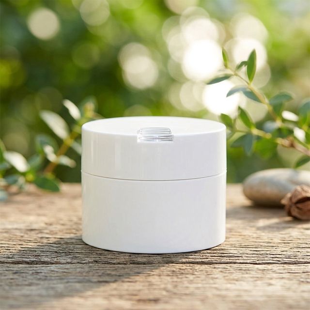 Chinese 50g Non Spill PP Plastic Cosmetic Cream Jar Screen Printed Design for Essential Oil Packaging Top Plastic Bottle