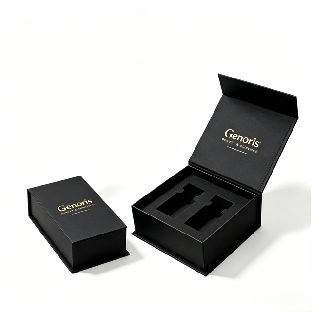 Peptides Vial Ampoule Rigid Paper Box Custom Design Magnetic Closure Cosmetic Gift Packaging Box for Peptides Packaging
