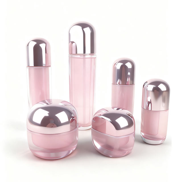 Custom Empty 30ml/50ml/100ml/120ml 50g/30g Acrylic Cosmetic Lotion Face Cream Luxury Recyclable Food Grade Pump Bottle Skin Care