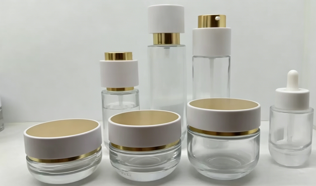 Luxury Glass Cosmetics Packaging Customize Lotion Bottle Dropper Bottle Cream Jar for Skincare