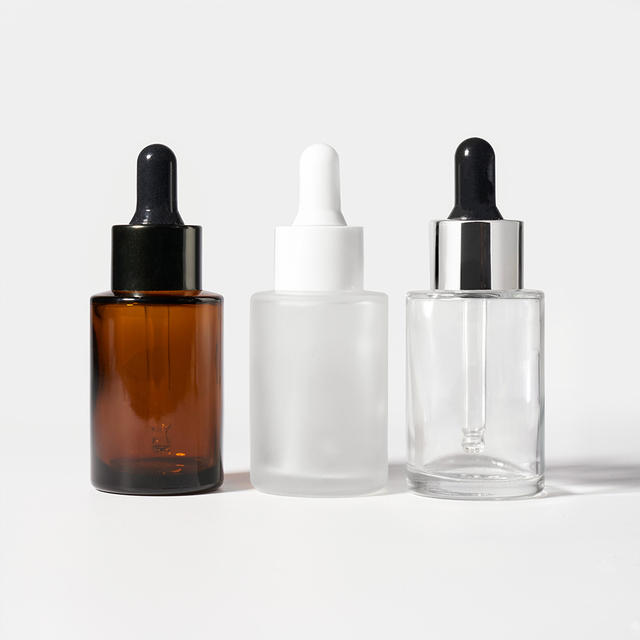 Luxury Custom 30ml 50ml 100ml Empty Frosted Clear Amber 1oz Beard Essential Oil Serum Glass Dropper Bottles With Magnetic Box