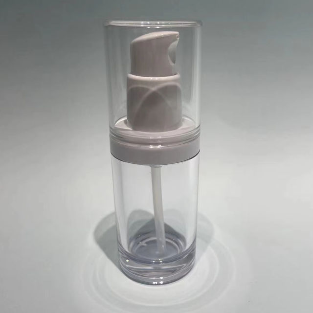 High Quality Luxury Empty 30ml PETG Plastic Serum Bottle with Lotion Pump for Face Oil Cream Packaging