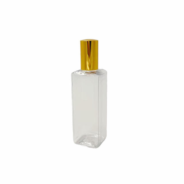 Clear Square Plastic PET Screen Printed Empty Cosmetic Packaging Bottle 30ml 50ml 80ml Dropper Seal Skin Care Serum Cream Facial