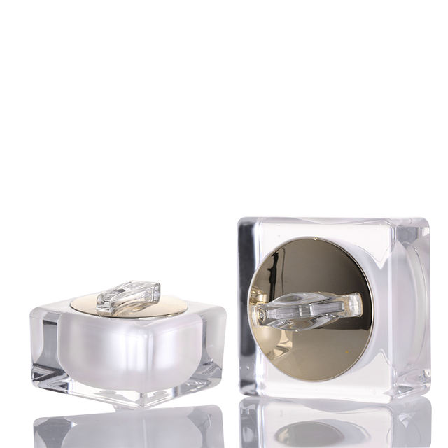 15g 30g 50g Essence Transparent Bottle Wholesale Fancy Acrylic Cream Cylinder Empty 1oz Acrylic Jars