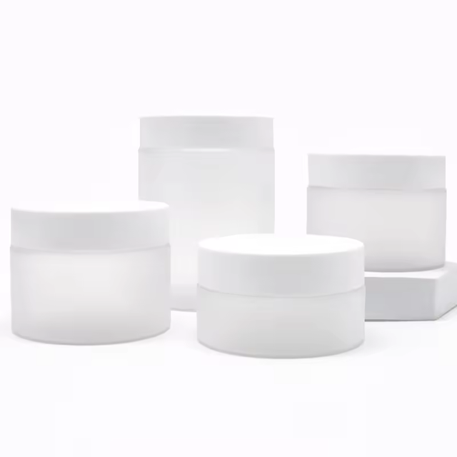 30g 50g Frosted PET Cosmetic Jar Facial Cream Jar Containers and Packaging