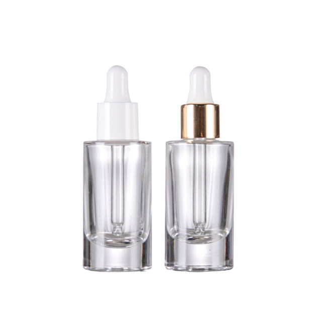 Glass Essential Oil Bottle clear Dropper Bottle Custom logo 10ml Glass Bottle With Dropper