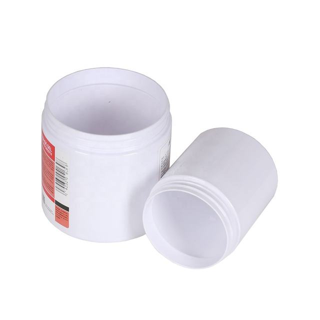 Wide Mouth Multi-functional Refillable PET Jars White 200ml 500ml Cylinder Empty Remover Cream Shampoo Face Mask Bottle