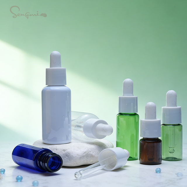 Hot Selling PET Dropper Bottle Supplier 5ml 10ml 15ml 20ml 30ml 50ml Empty Essential Oil Dropper Bottle