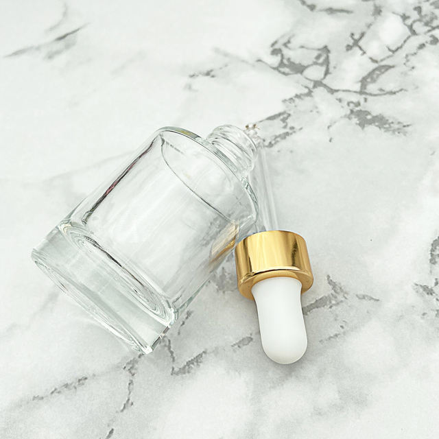 Wholesale Glass Pipette Graduated Round 15ml 30ml 50ml 60ml for Liquid Essential Oil Glass Dropper Bottle