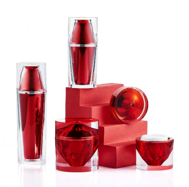 High Quality Luxury Acrylic New Style Plastic Bottle and Cream Jar for Skin Care Packaging