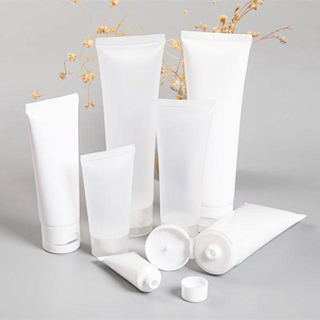 Frosted Plastic Tubes 20ml 30ml 50ml Empty Vials with Flip Cover for Body Lotion Shampoo Conditioner Hand Cream Facial Cleanser