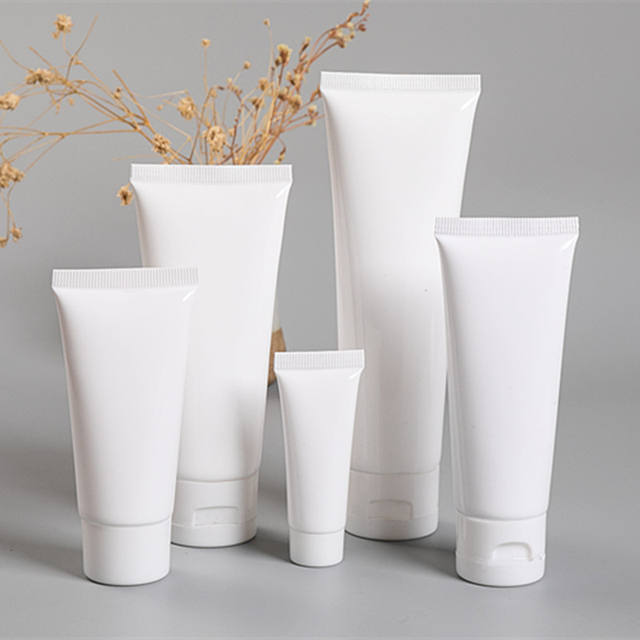 Custom Printing Empty Plastic Cosmetic Packaging Squeeze Tube for Facial Cleanser with Plastic Screw Cap