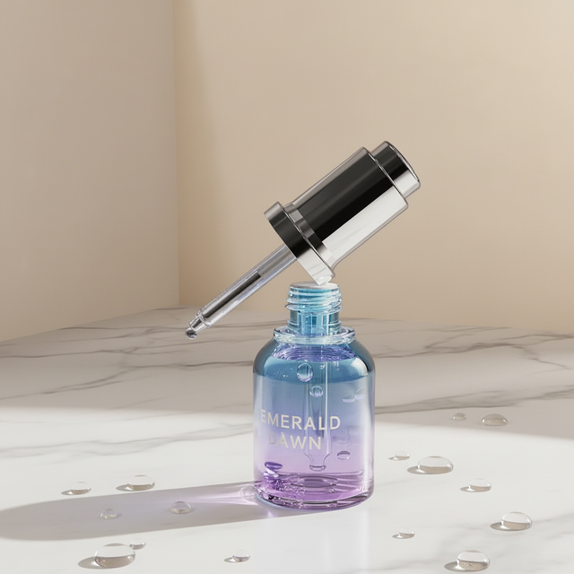 Top Quality 50ml PET Skin Care Serum Dropper Bottle with Gold Stamp Silk Screen Printing Low MOQ Custom Logo for Cosmetic
