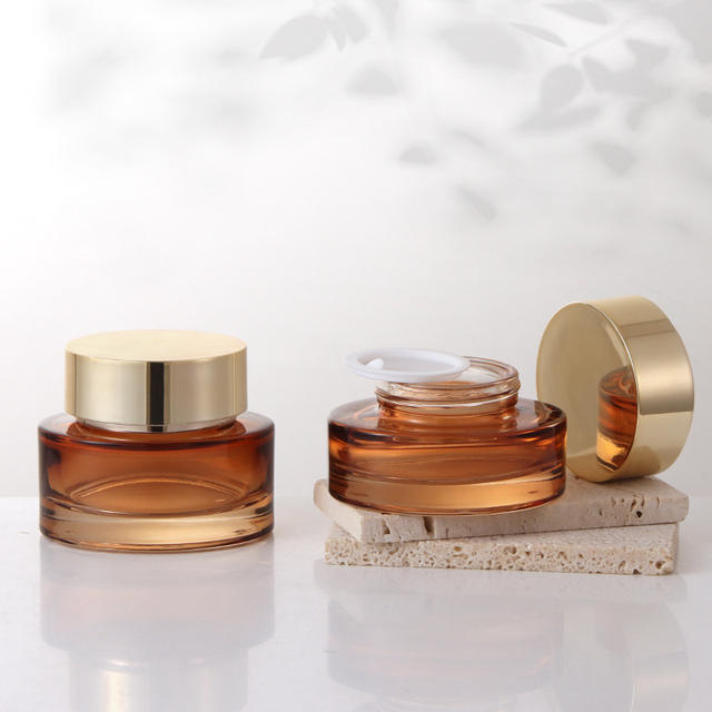 Skin Care Serum Cosmetic Bottles 50ml/100ml Fine Spray Toner Lotion Jar Glass Packaging for Cream Liquid Foundation