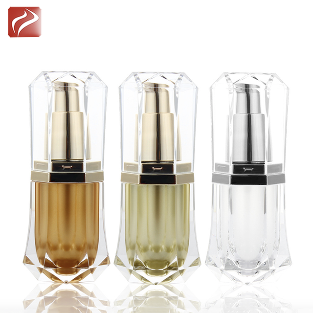 10g Luxury Cosmetic Lotion Container Essential Oil Bottle Plastic Acrylic Pump Bottle