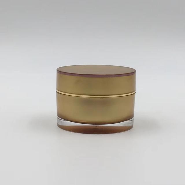 Custom Color Coffee 30g 50g 200g Luxury Moisturizer Skin Cream Acrylic Jar for Cosmetics