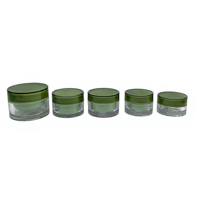 5g 15g 30g 50g 60g 100g 200g Acrylic Cream Jar Round Empty Skincare Container for Face Cream Eye Lotion Body Butter