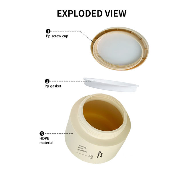 XINDE 500ml Cosmetics and Beauty Products HDPE Body Scrub Facial Mud Clay Mask Skincare Cream Container Plastic Jar with Lids